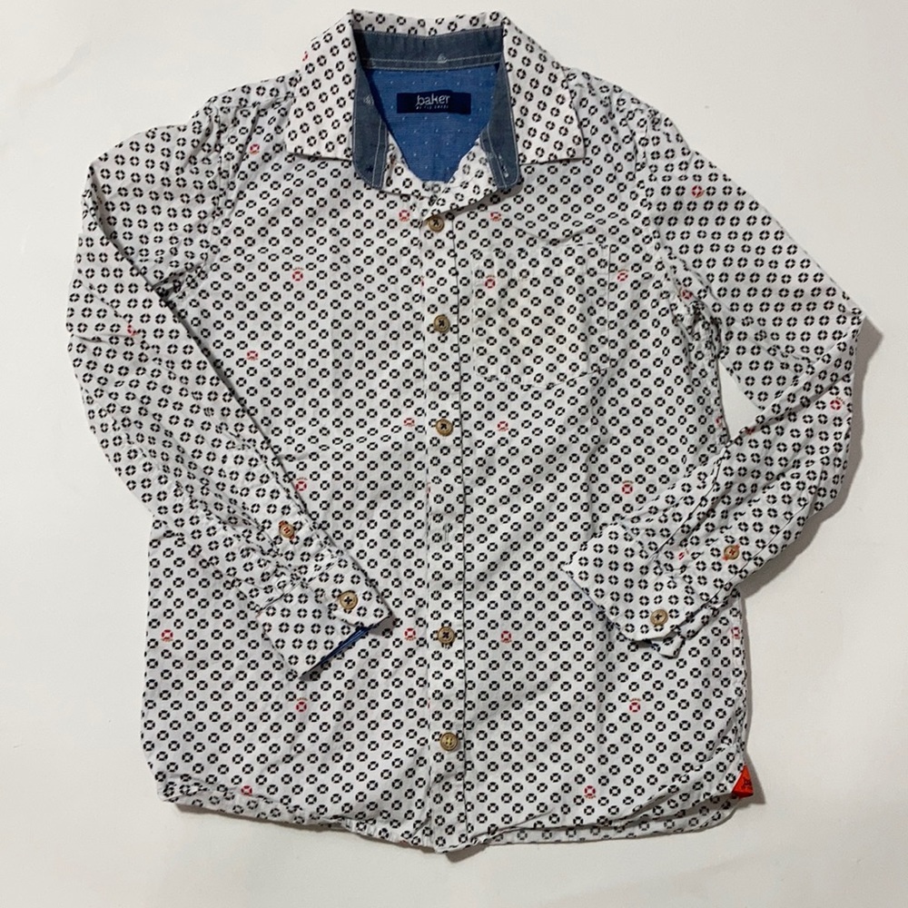 Baker By Ted Baker Boys Dress Shirt Sz 8